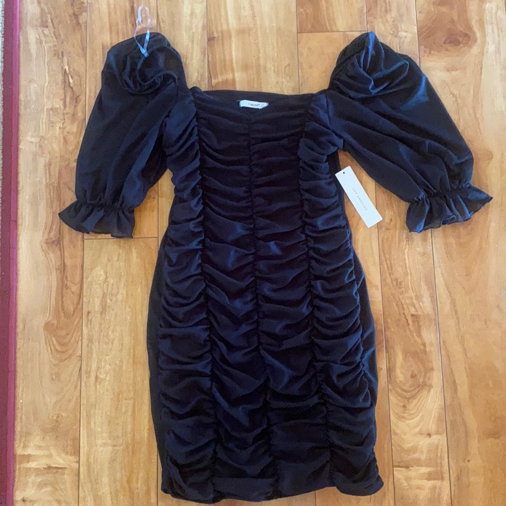 Black cute mini dress